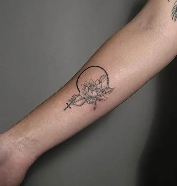 november birth flower tattoo