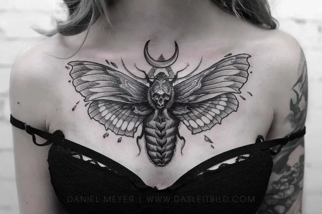 death moth tattoo