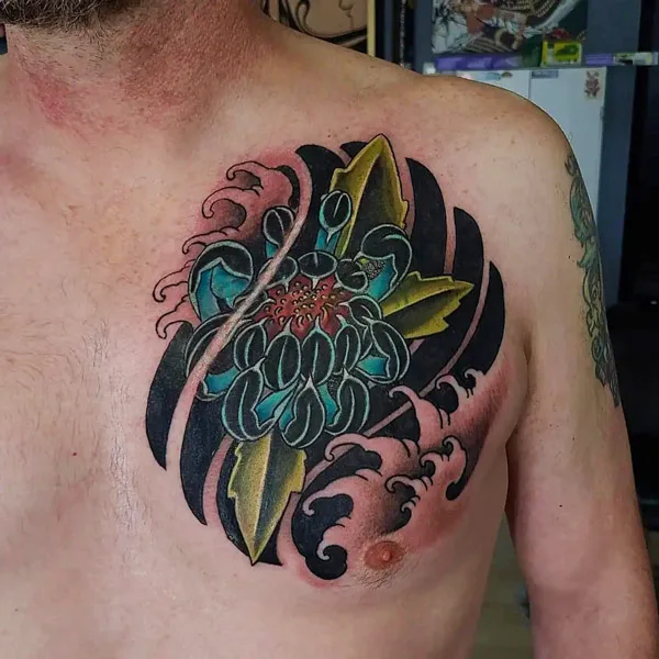 november birth flower tattoo