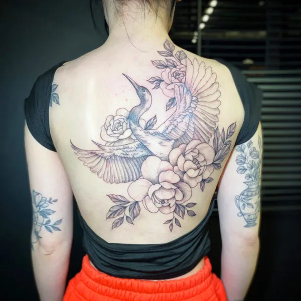 november birth flower tattoo