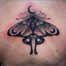 luna moth tattoo