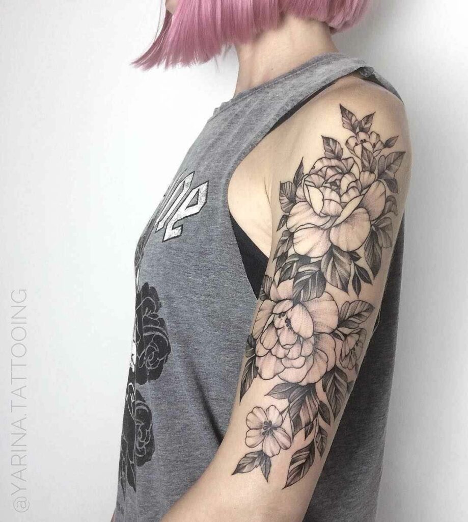 november birth flower tattoo