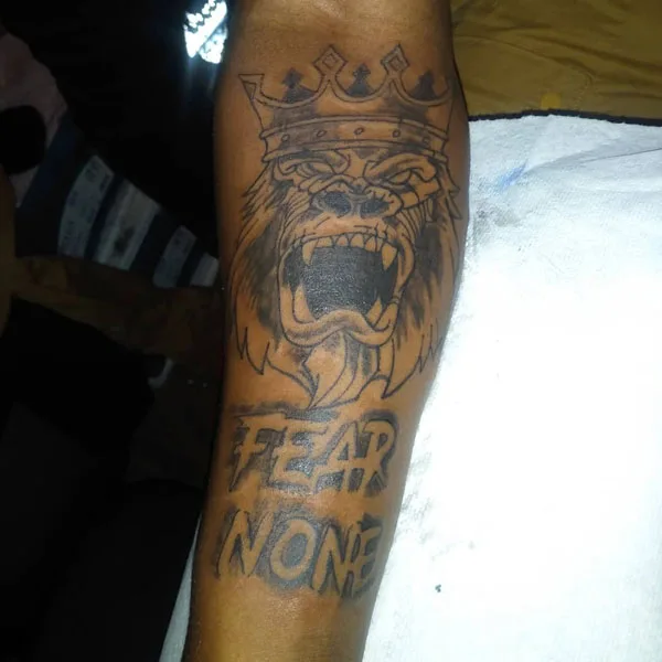 fear none tattoo