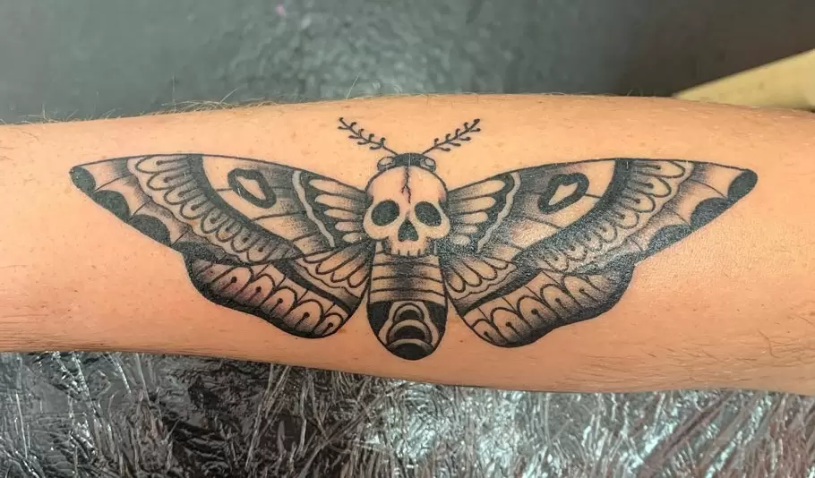 death moth tattoo