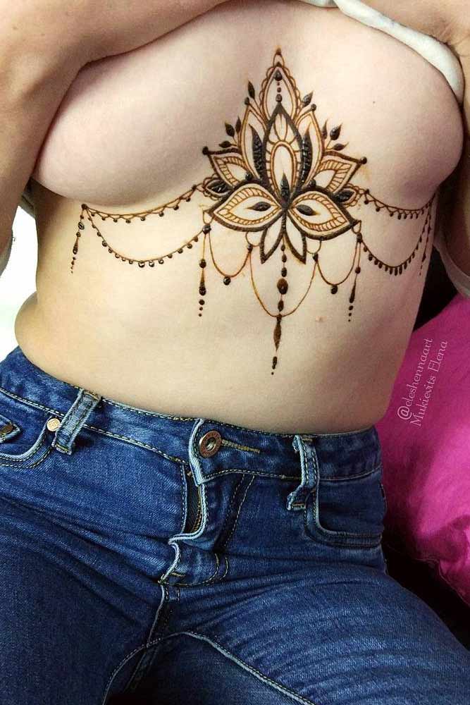 Under Breast Tattoo
