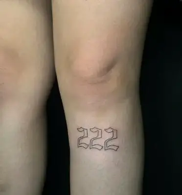 222 tattoo