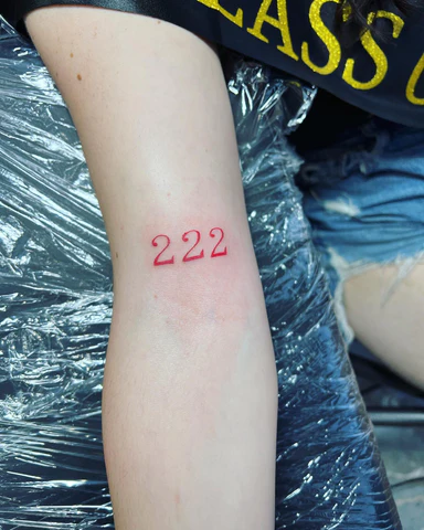 222 tattoo