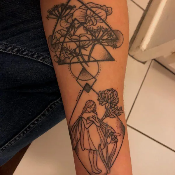 november birth flower tattoo