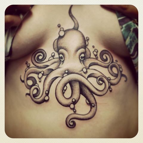 under breast tattoo