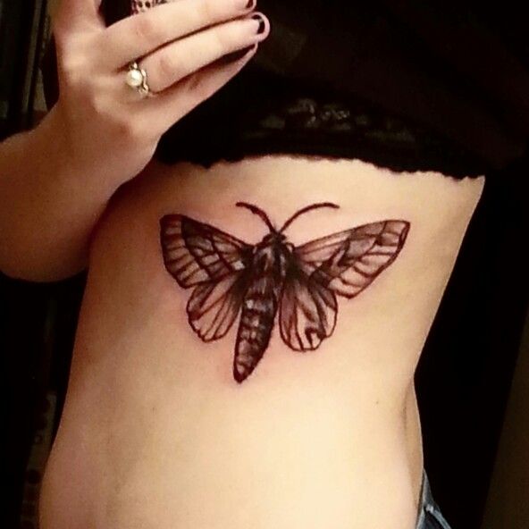 luna moth tattoo