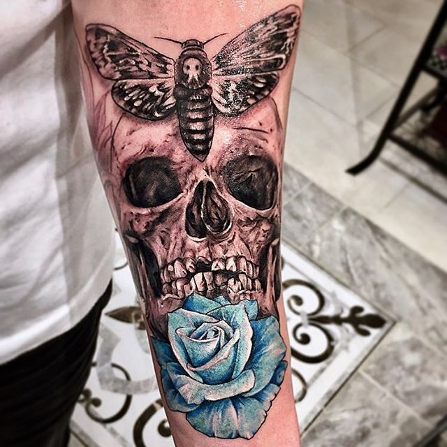 death moth tattoo