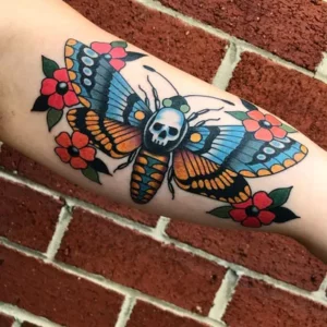 death moth tattoo