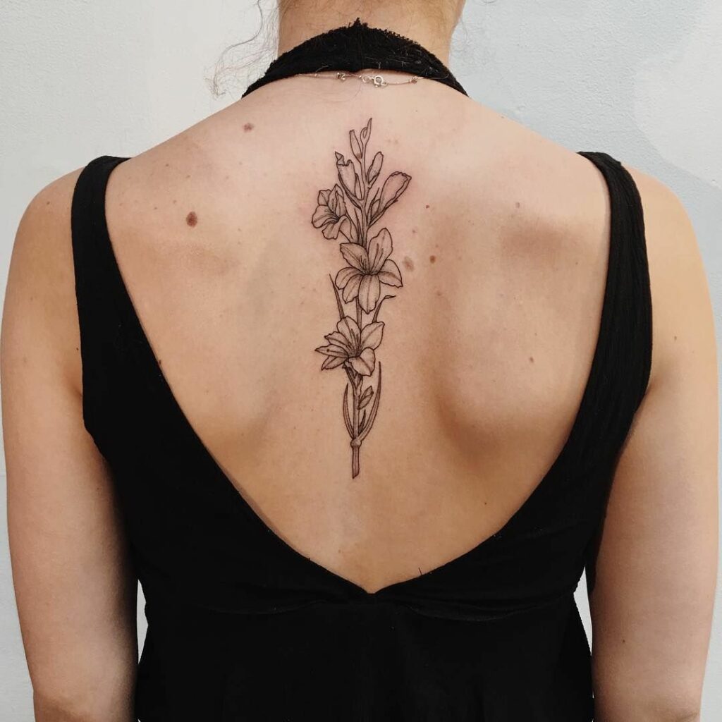 november birth flower tattoo