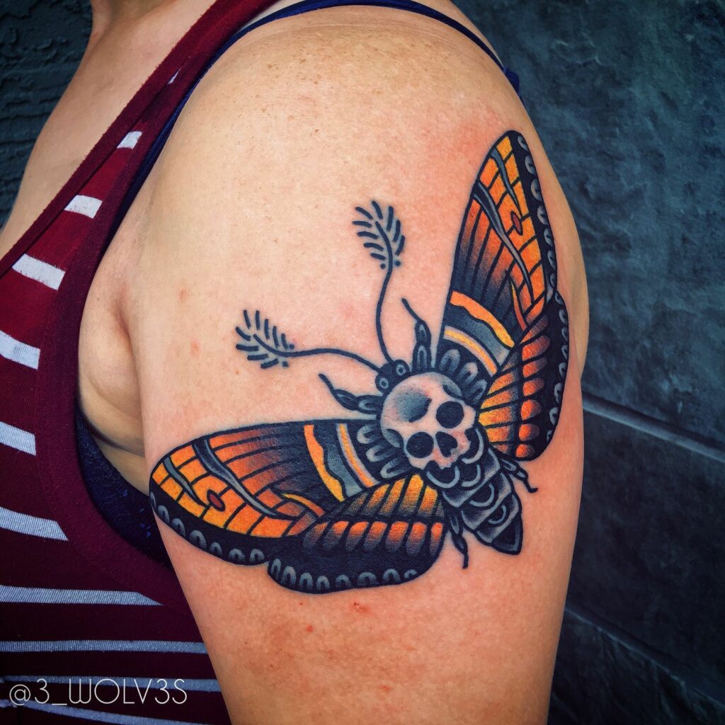 death moth tattoo