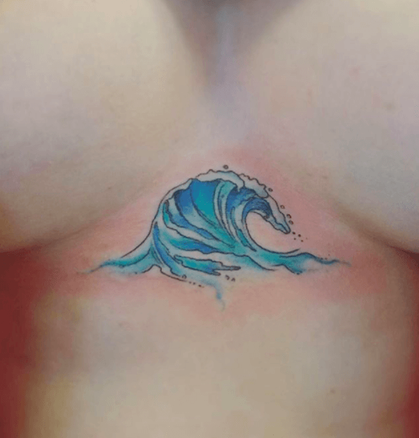 under breast tattoo