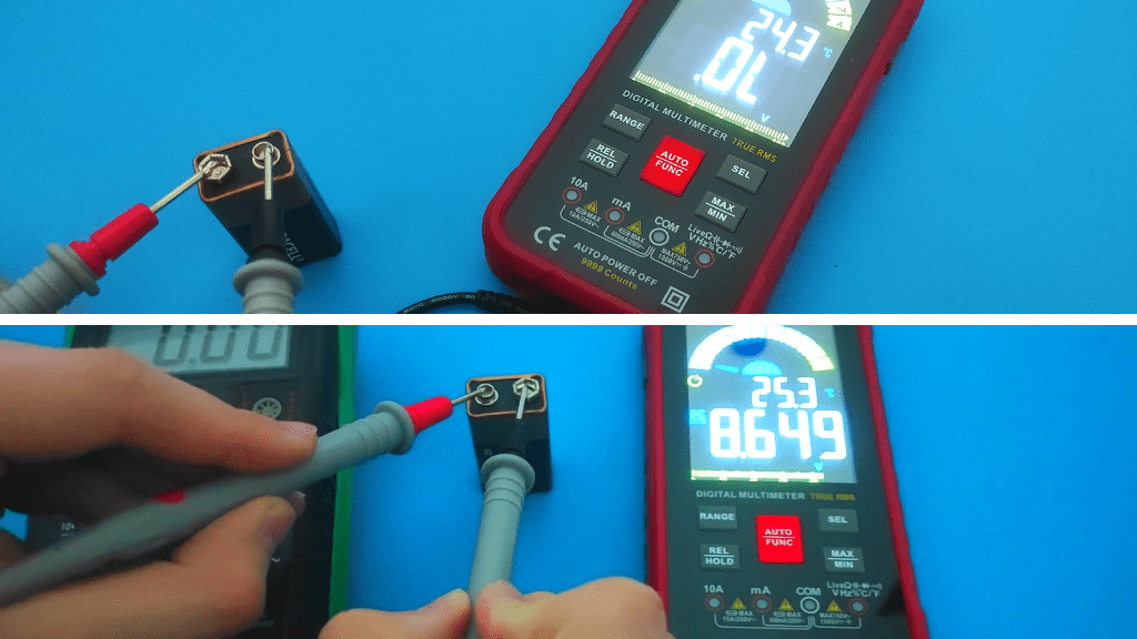 what ol means when testing voltage
