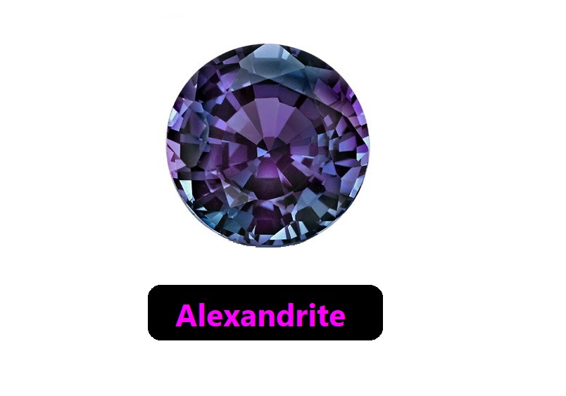 Alexandrite is a purple crystal