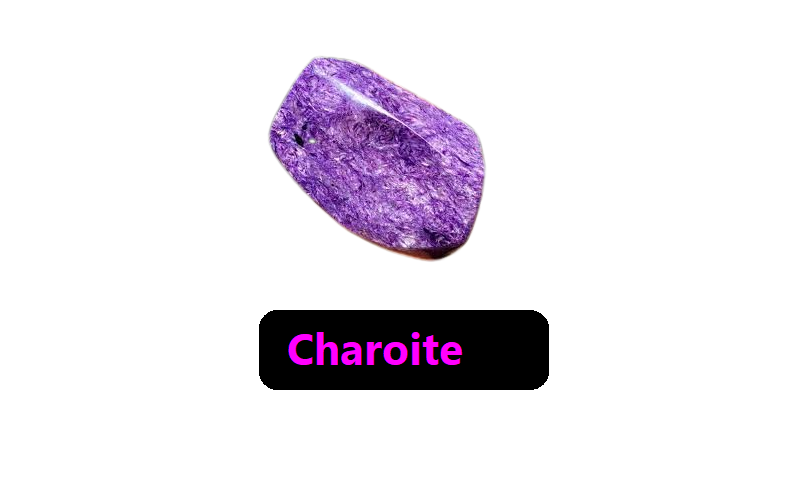 Charoite is a purple crystal