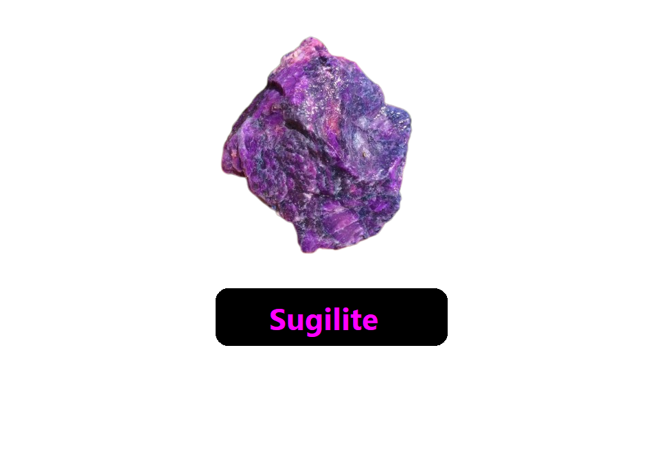 Sugilite is a purple crystal