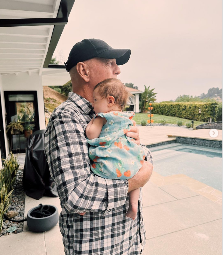 Bruce Willis With his Grand daughter