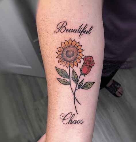 25+ SUNFLOWER AND ROSES TATTOO THAT WILL BLOW YOUR MIND!