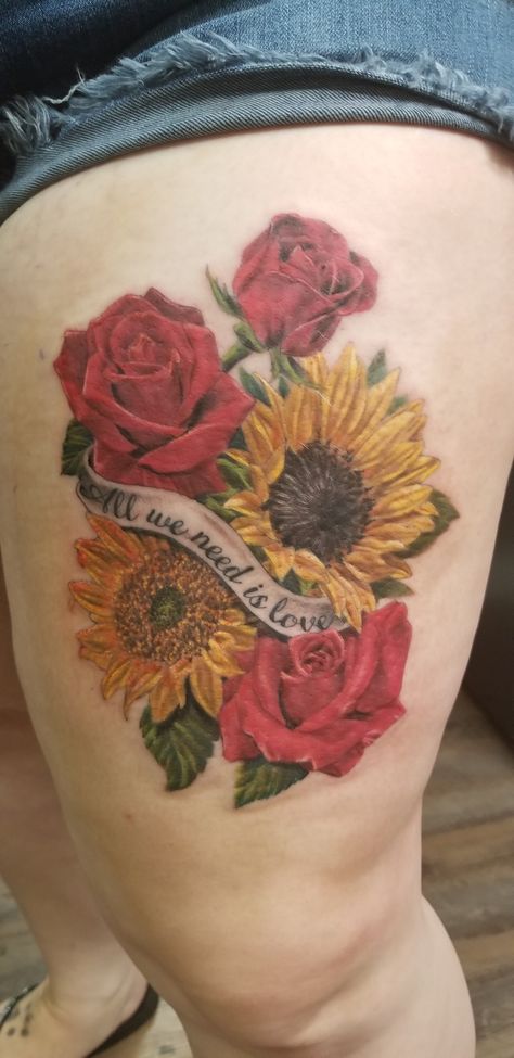 25+ SUNFLOWER AND ROSES TATTOO THAT WILL BLOW YOUR MIND!