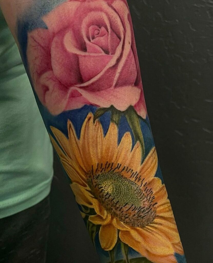 25+ SUNFLOWER AND ROSES TATTOO THAT WILL BLOW YOUR MIND!