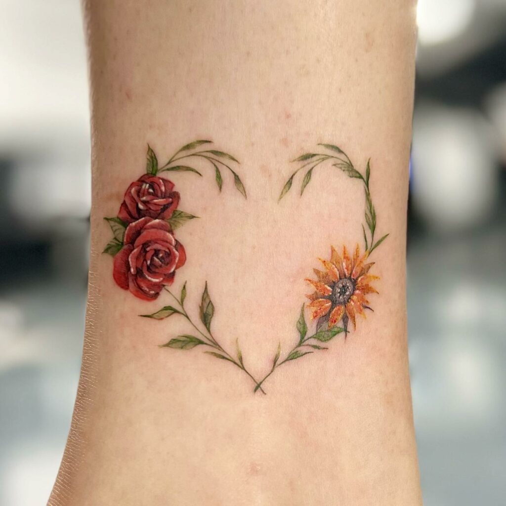 25+ SUNFLOWER AND ROSES TATTOO THAT WILL BLOW YOUR MIND!