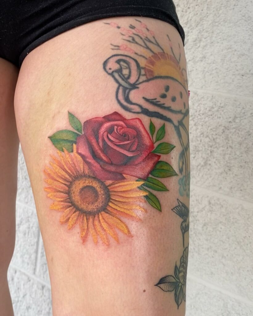 25+ SUNFLOWER AND ROSES TATTOO THAT WILL BLOW YOUR MIND!