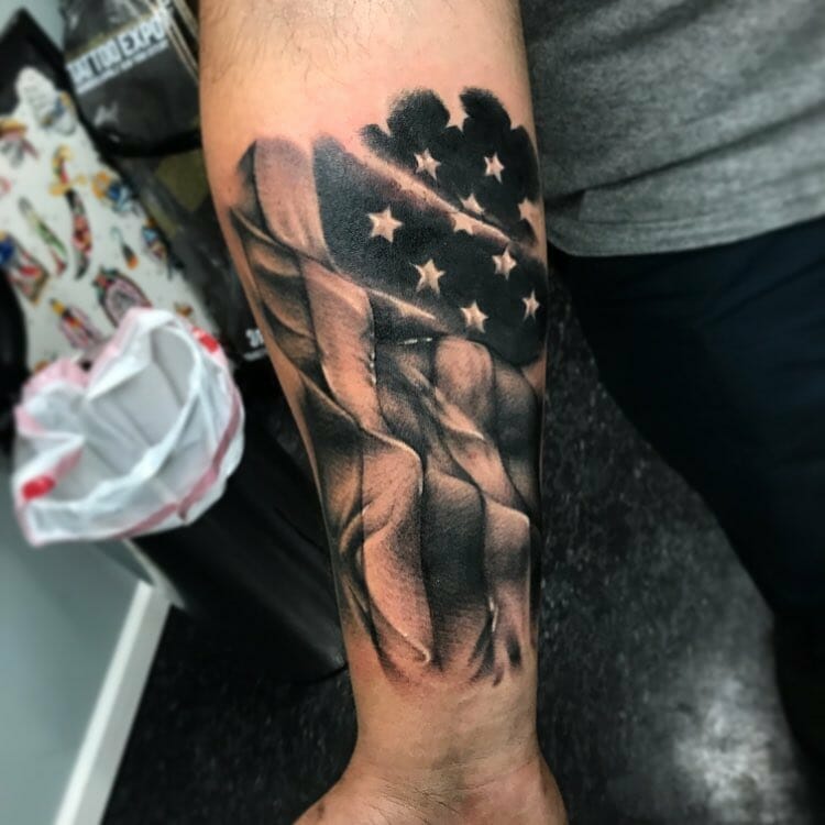 30+ FOREARM AMERICAN FLAG TATTOO IDEAS THAT WILL BLOW YOUR MIND