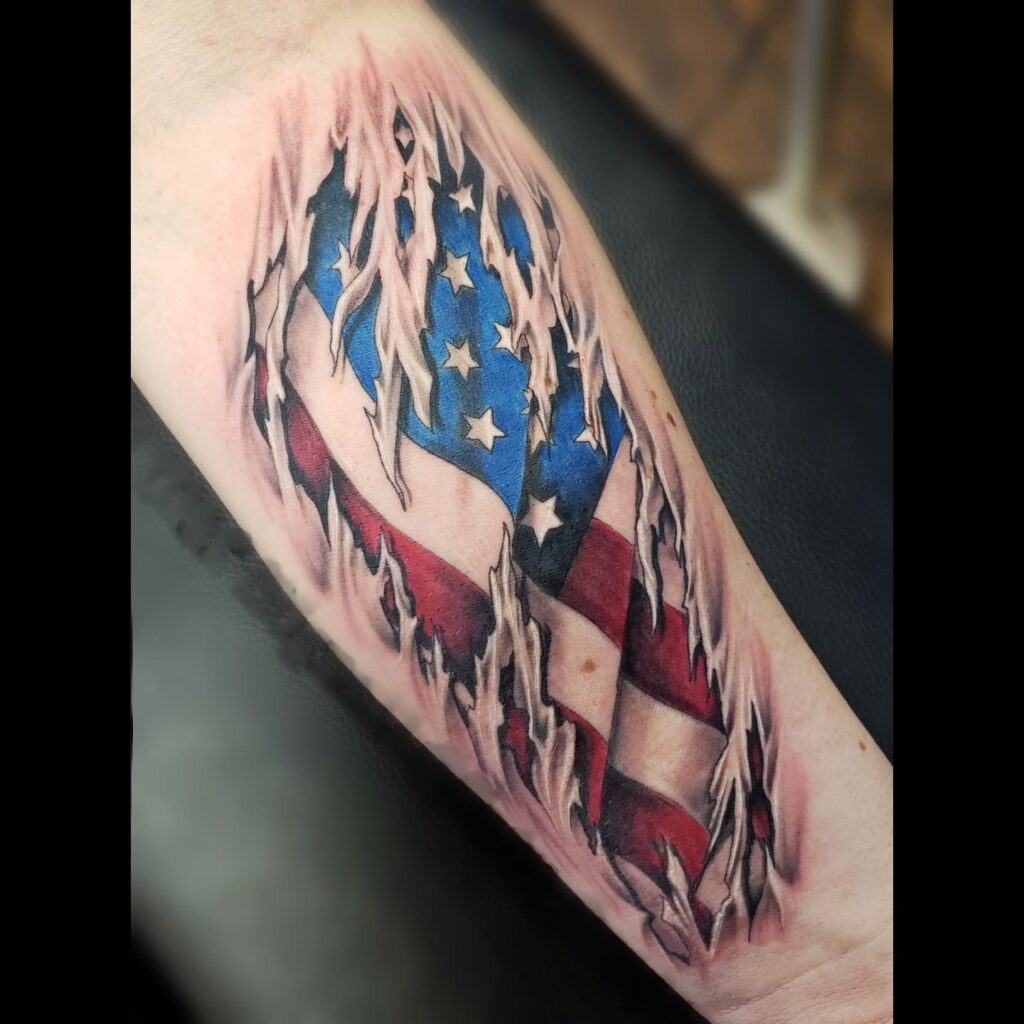 30+ FOREARM AMERICAN FLAG TATTOO IDEAS THAT WILL BLOW YOUR MIND