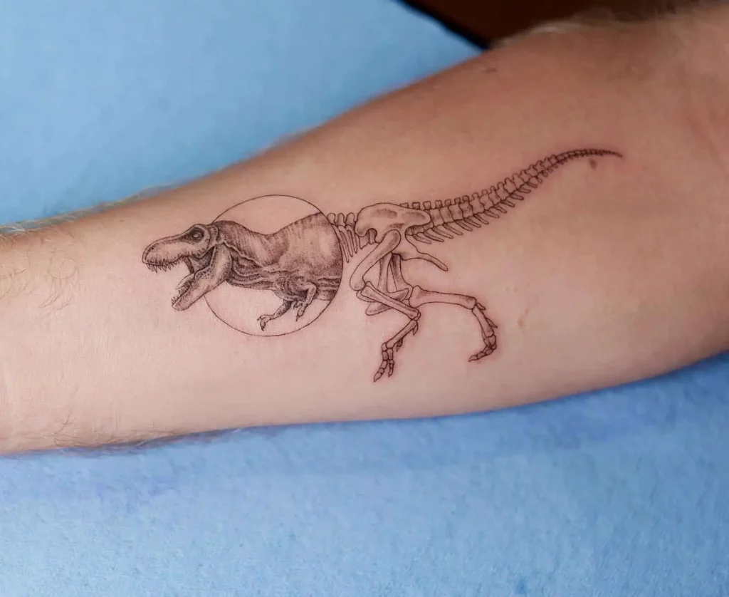 40+ MINIMALIST DINOSAUR TATTOO IDEAS THAT WILL BLOW YOUR MIND