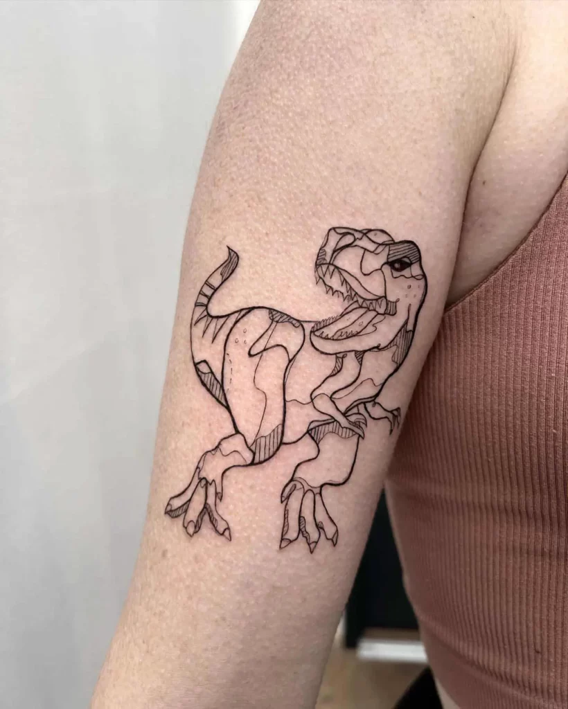 40+ MINIMALIST DINOSAUR TATTOO IDEAS THAT WILL BLOW YOUR MIND
