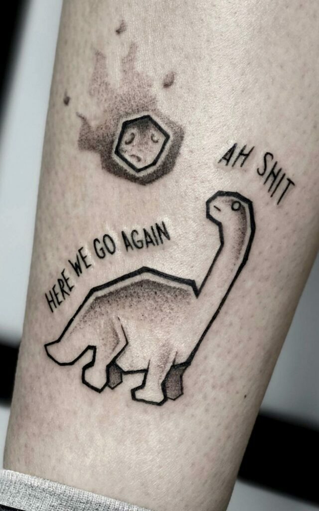 40+ MINIMALIST DINOSAUR TATTOO IDEAS THAT WILL BLOW YOUR MIND
