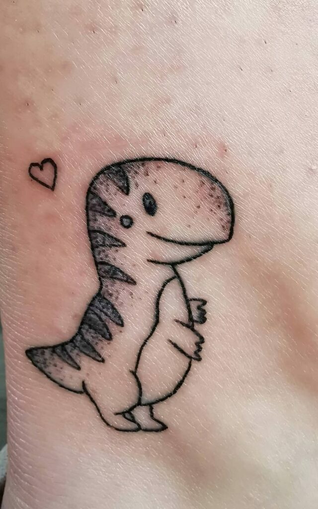 40+ MINIMALIST DINOSAUR TATTOO IDEAS THAT WILL BLOW YOUR MIND!