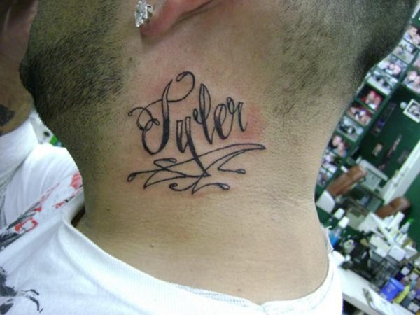 50+ NAME TATTOO ON NECK IDEAS THAT WILL BLOW YOUR MIND