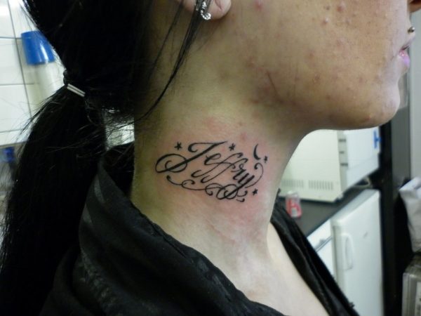 50+ NAME TATTOO ON NECK IDEAS THAT WILL BLOW YOUR MIND