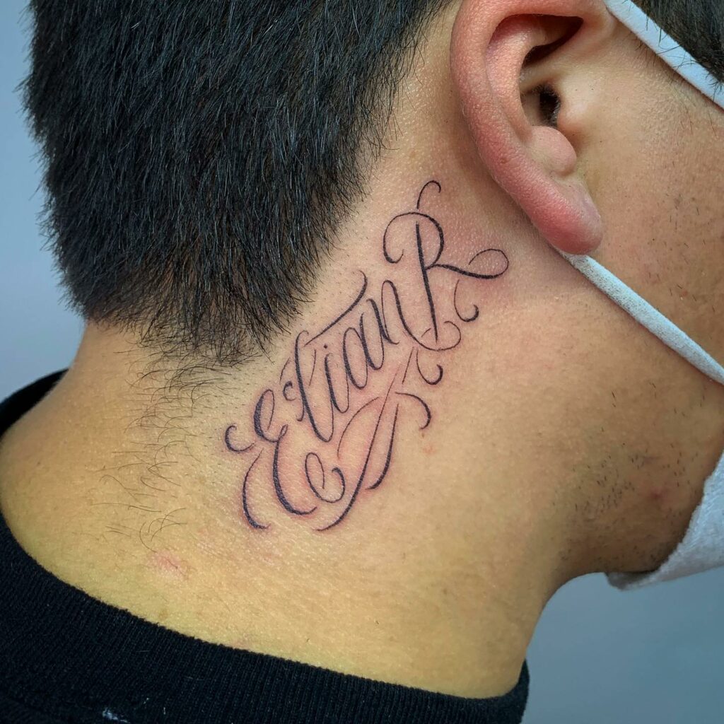 50+ NAME TATTOO ON NECK IDEAS THAT WILL BLOW YOUR MIND