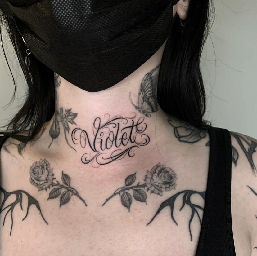50+ NAME TATTOO ON NECK IDEAS THAT WILL BLOW YOUR MIND