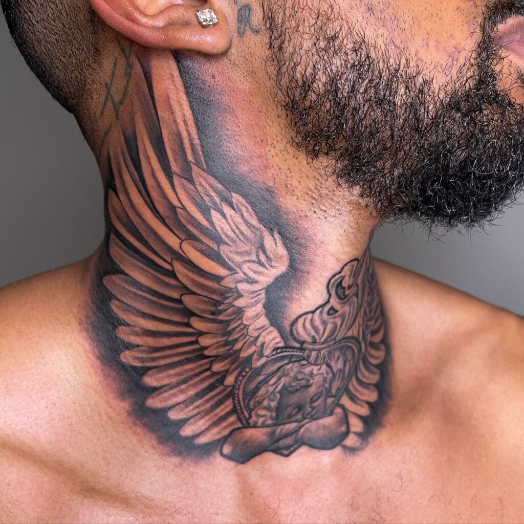 50+ WINGS NECK TATTOO IDEAS TO INSPIRE YOU