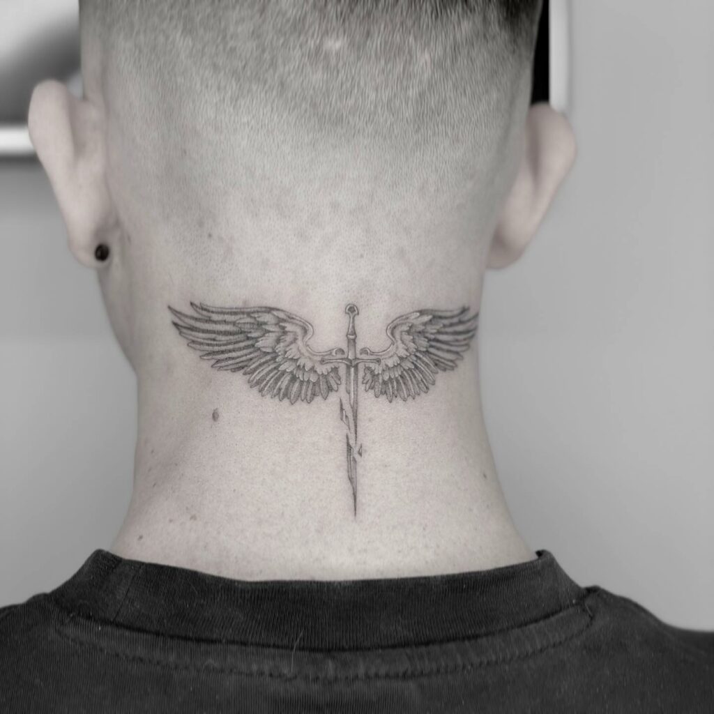 50+ WINGS NECK TATTOO IDEAS TO INSPIRE YOU