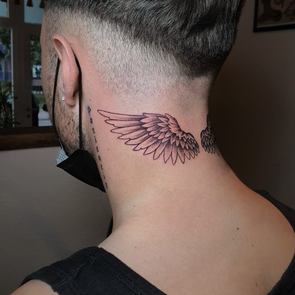 50+ WINGS NECK TATTOO IDEAS TO INSPIRE YOU!