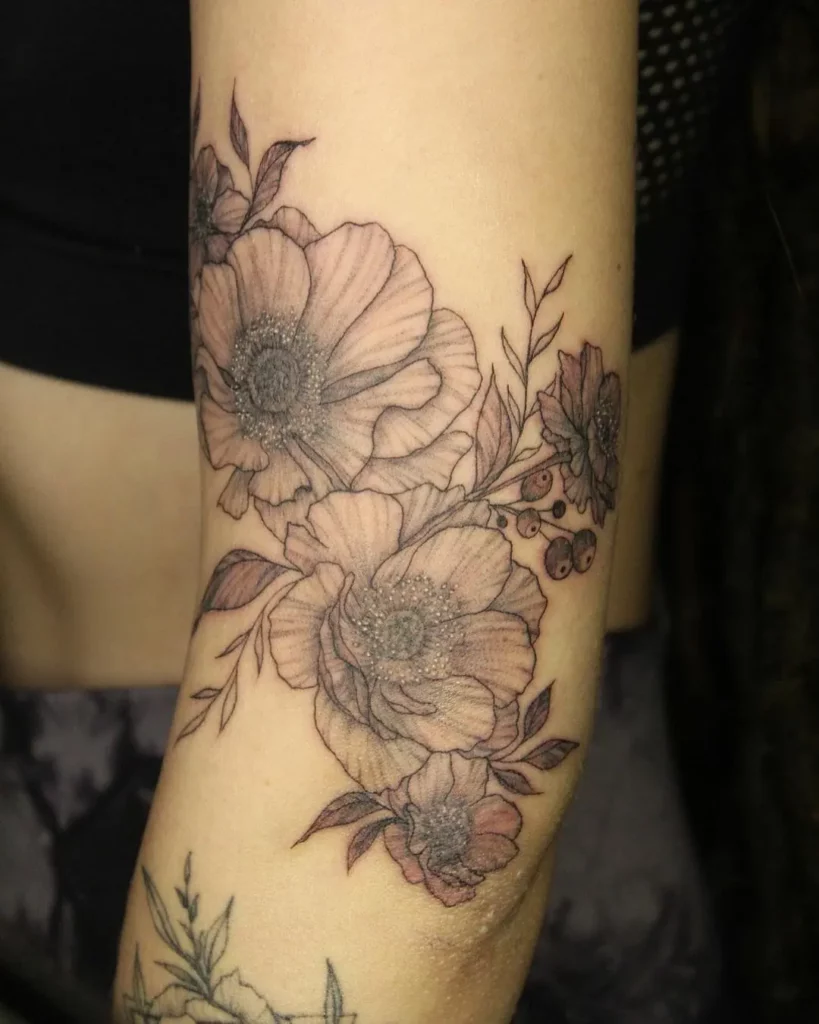 70+VINE FLOWER TATTOO IDEAS THAT WILL BLOW YOUR MIND