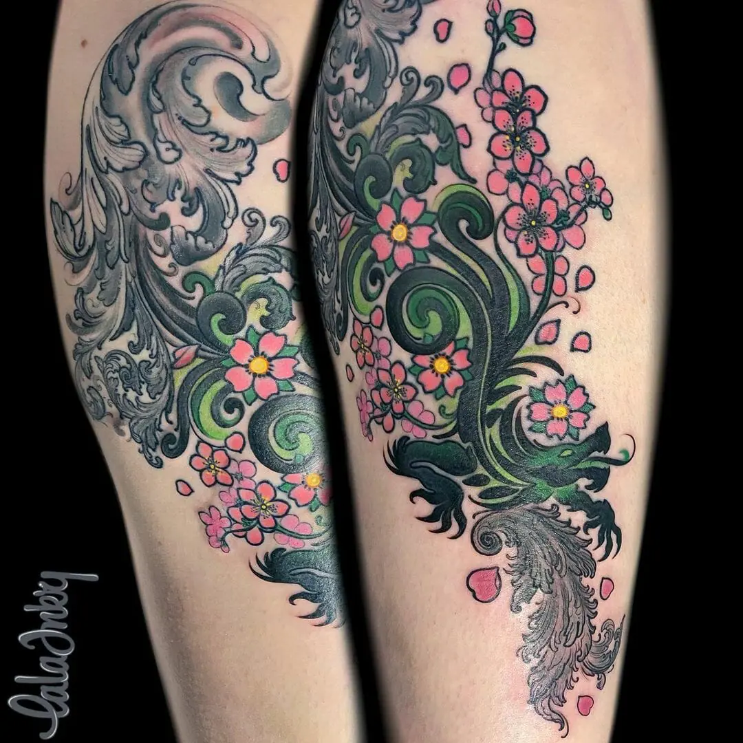 70+VINE FLOWER TATTOO IDEAS THAT WILL BLOW YOUR MIND