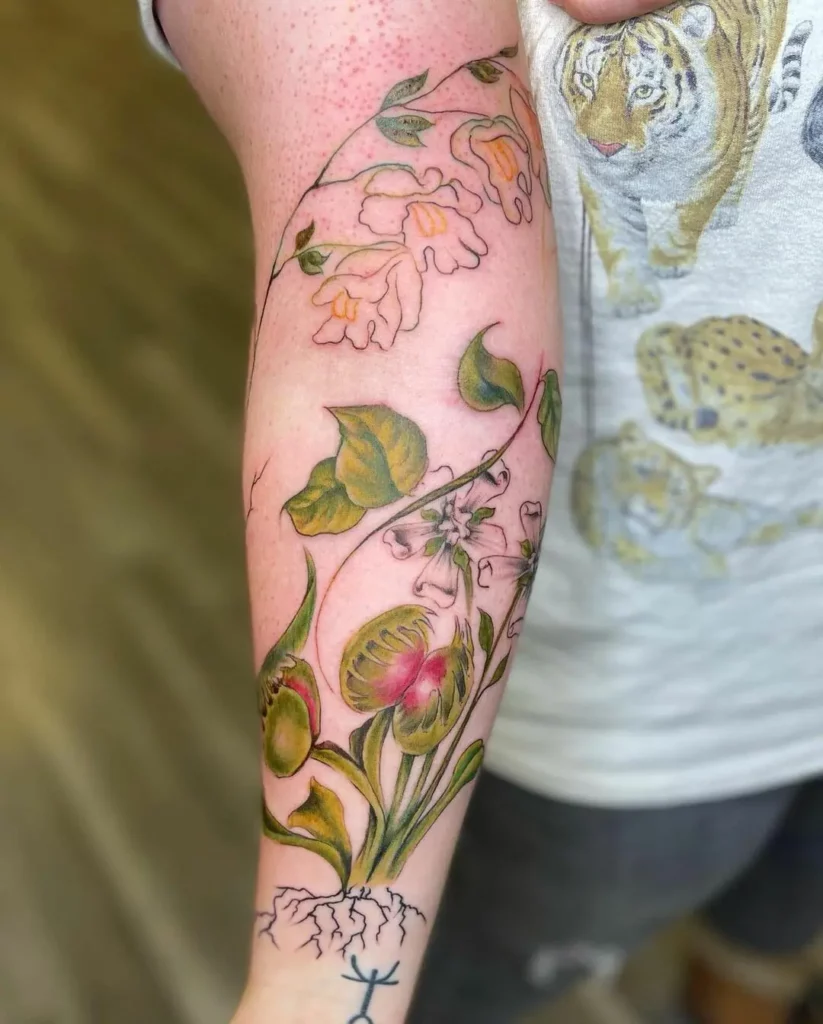 70+VINE FLOWER TATTOO IDEAS THAT WILL BLOW YOUR MIND
