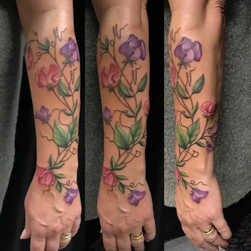 70+VINE FLOWER TATTOO IDEAS THAT WILL BLOW YOUR MIND