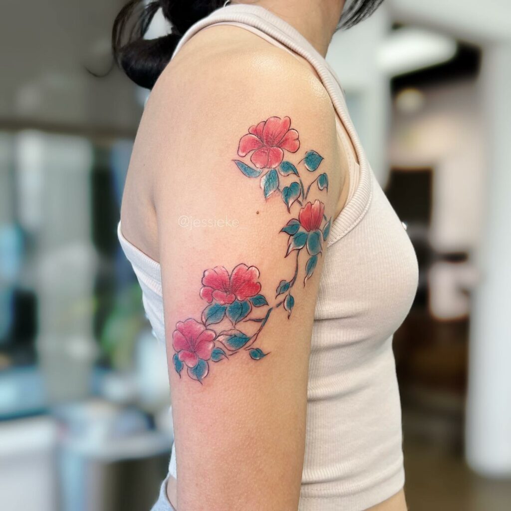 70+VINE FLOWER TATTOO IDEAS THAT WILL BLOW YOUR MIND