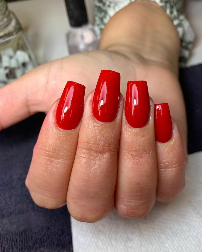 Gorgeous Matte Red Mani