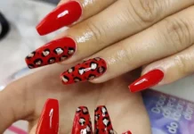 Red Coffin Nails: 45 Classy, Bold & Trendy Nail Ideas To Try Long coffin nails featuring a flawless matte deep red chrome finish on a seamless ballerina silhouette.