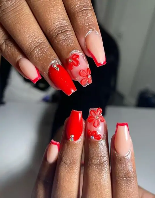 Short Nails With French Tips